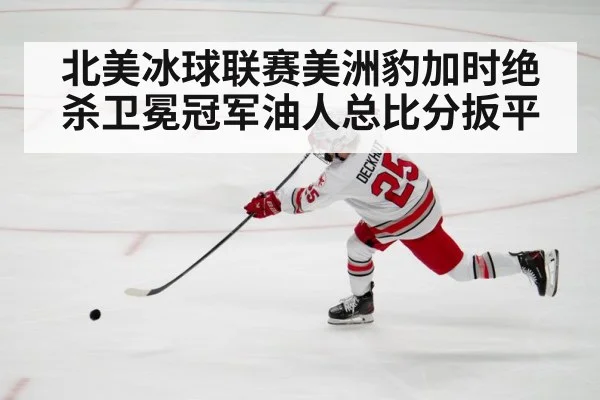 北美冰球联赛美洲豹加时绝杀卫冕冠军油人总比分扳平